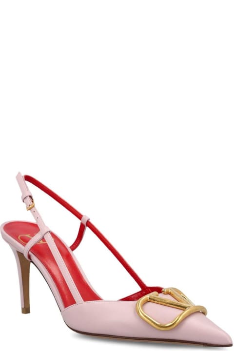 High-Heeled Shoes for Women Valentino Garavani Vlogo Signature Pointed Toe Pumps
