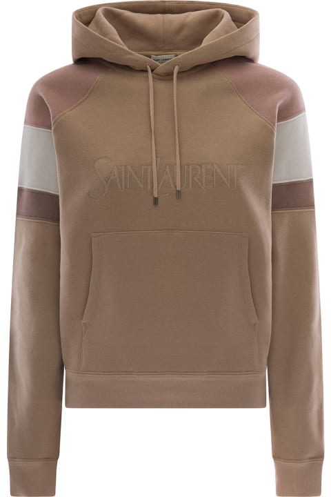 Fleeces & Tracksuits for Women Saint Laurent Sweatshirt With Hood And Embroidered Logo
