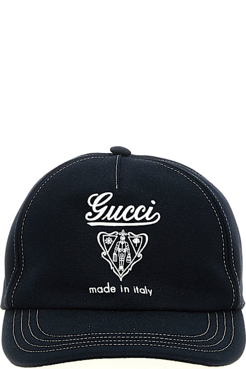 Gucci قبعات لـ القسم الرجالي Gucci Gucci Coat Of Arms Cap
