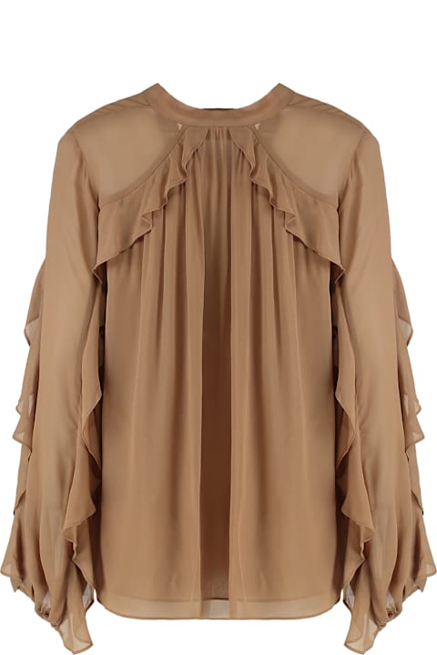 Zimmermann for Kids Zimmermann Illuminate Crêpe Blouse