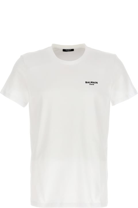Balmain Clothing for Men Balmain Flocked Logo T-shirt
