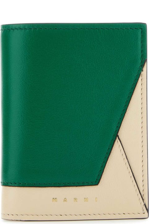 Wallets for Women Marni Two-tone Leather Wallet