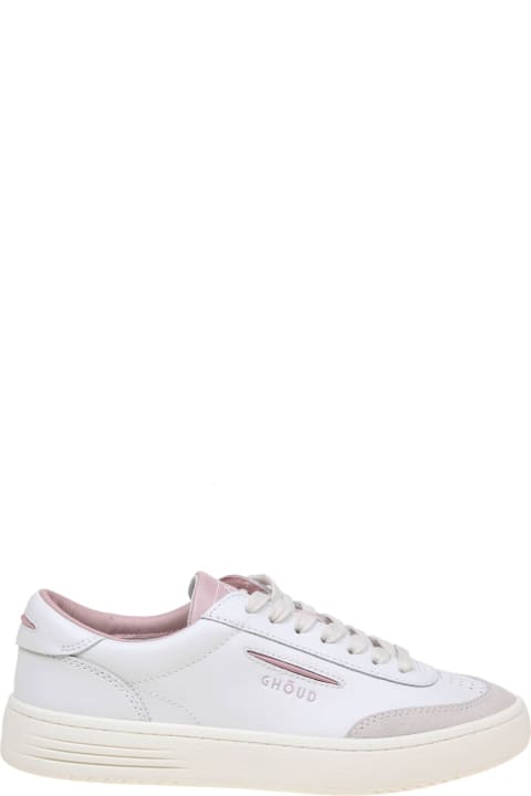 GHOUD Sneakers for Women GHOUD Lido Low Sneakers In White/pink Leather And Suede