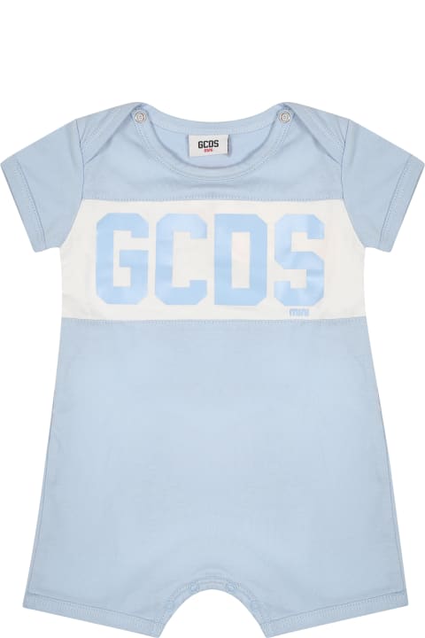 GCDS Mini Bodysuits & Sets for Baby Boys GCDS Mini Jumpsuit For Babies With Logo