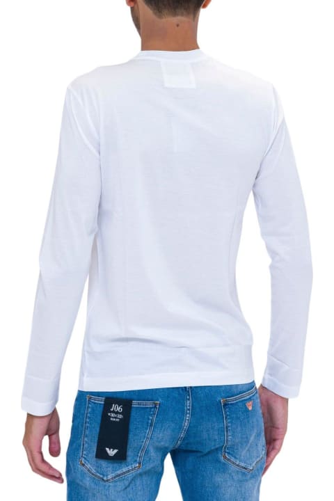 Emporio Armani for Men Emporio Armani Long-sleeved Crewneck Straight Hem Top