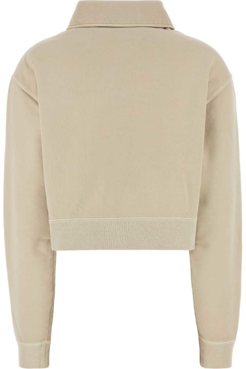 Fashion for Women Miu Miu Beige Cotton Sweatshirt