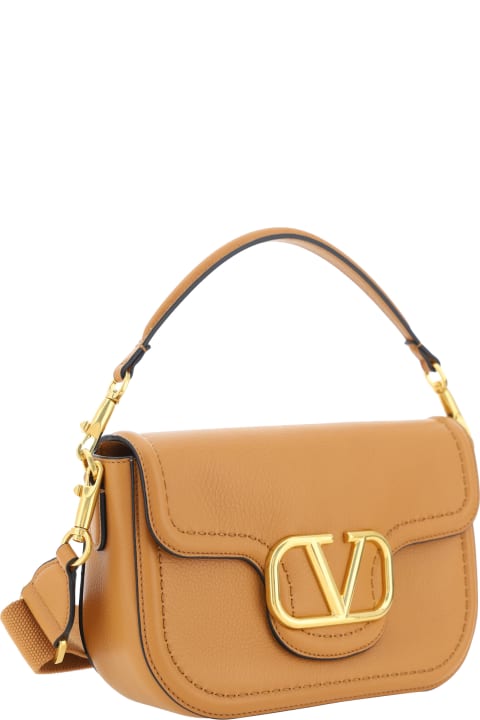 Homeware Valentino Garavani Camel Leather Alltime Shoulder Bag