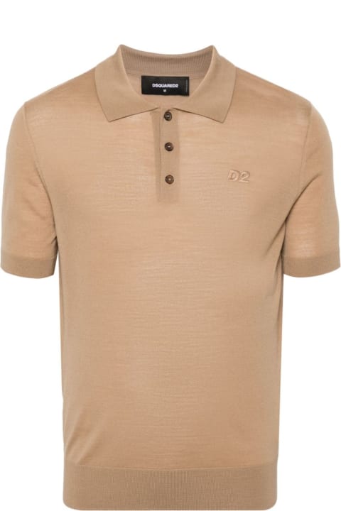 Dsquared2 Topwear for Men Dsquared2 Dsquared2 T-shirts And Polos Beige