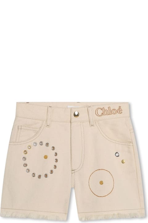 Fashion for Girls Chloé Chloè Kids Shorts Ivory