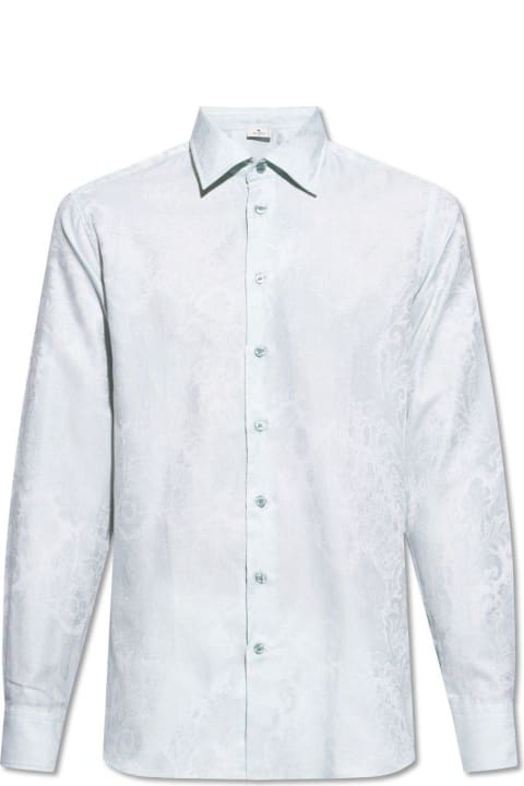 メンズ Etroのシャツ Etro Paisley Jacquard Long-sleeved Shirt