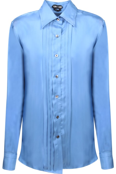 Topwear for Women Tom Ford Pleated Plastron Shirt