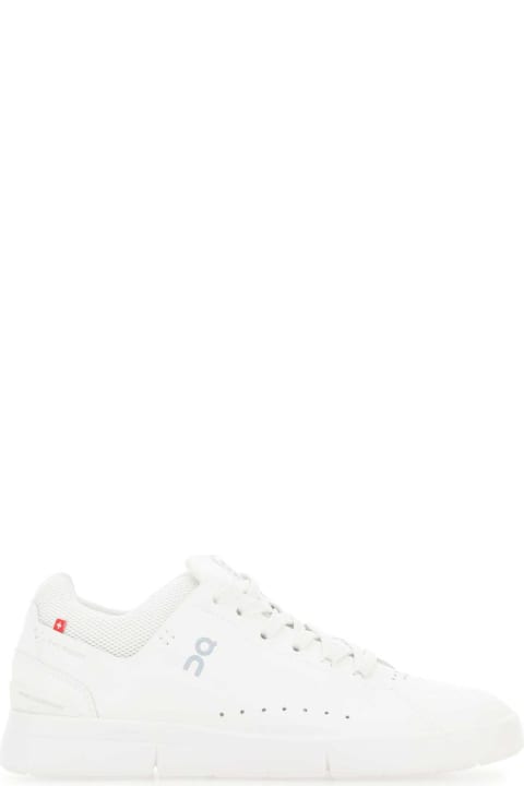 ON Sneakers for Women ON White Synthetic Leather And Mesh The Roger Advantage Sneakers