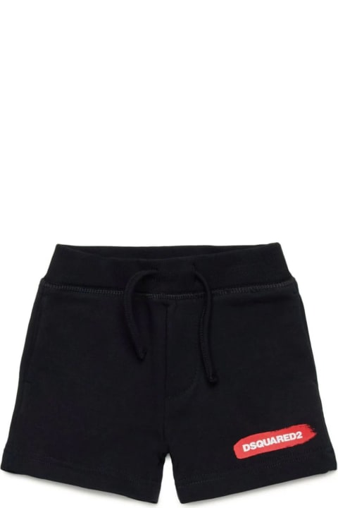 Bottoms for Baby Boys Dsquared2 Dsquared2 Shorts Black