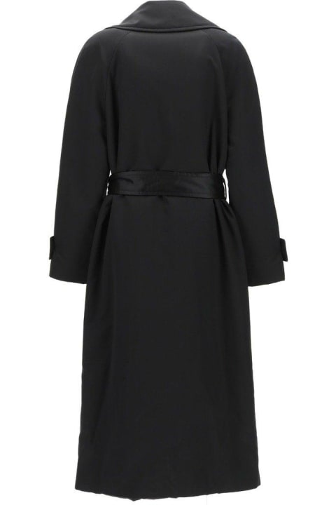 Saint Laurent Coats & Jackets for Women Saint Laurent Belted Long-sleeved Coat
