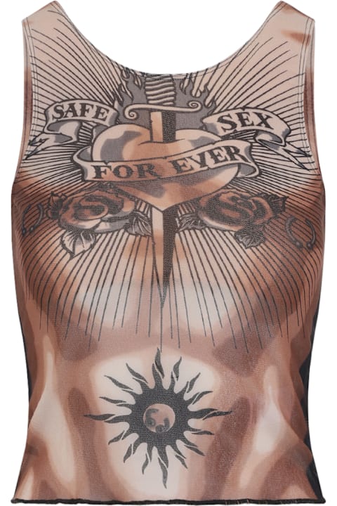Jean Paul Gaultier for Kids Jean Paul Gaultier Safe Sex Tattoo Top