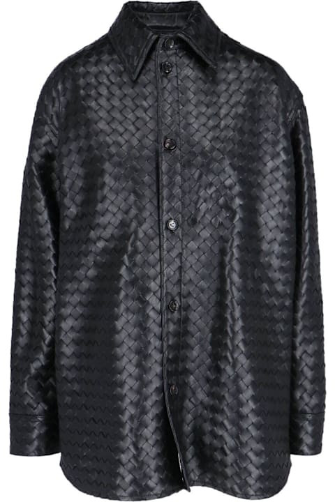 Homeware Bottega Veneta Woven Leather Shirt