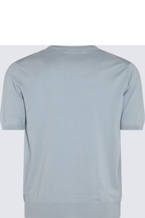 Cruciani Topwear for Men Cruciani Light Blue Cotton T-shirt