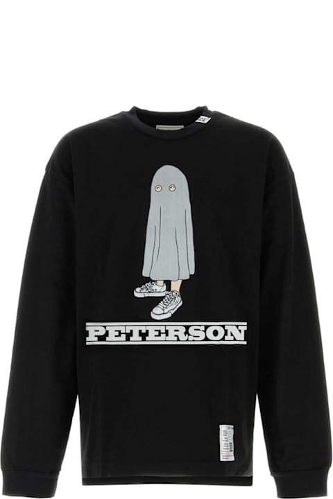 Mihara Yasuhiro لـ Kids Mihara Yasuhiro Black Cotton Oversize T-shirt