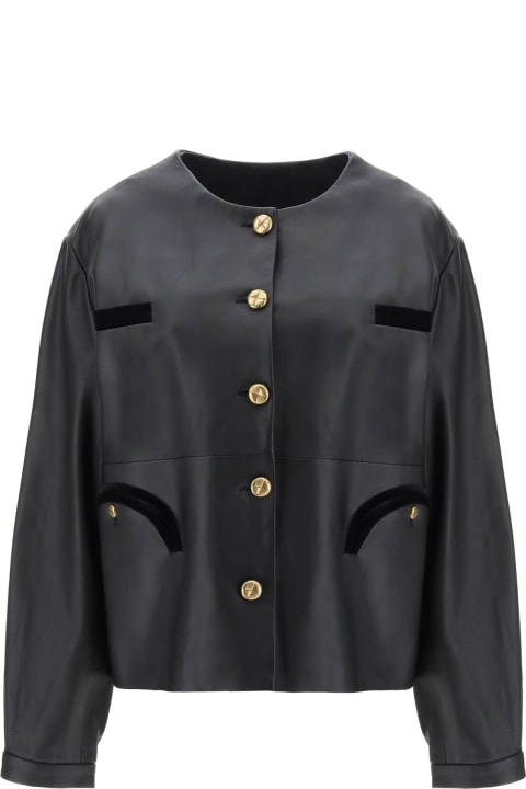 Blazé Milano Coats & Jackets for Women Blazé Milano Vegas Baby Gliss Leather Jacket