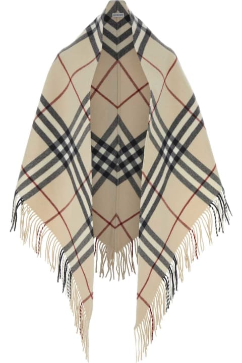 Burberry for Women Burberry Embroidered Wool Cape