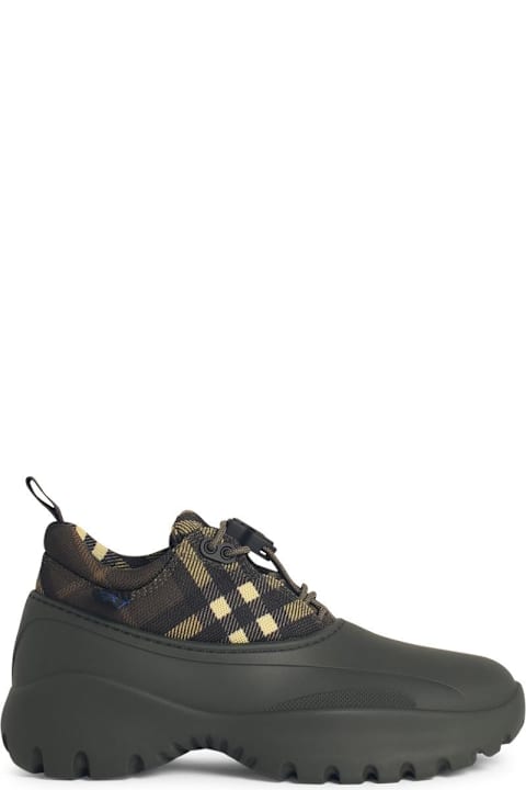 Burberry for Men Burberry Green Fabric Blend Sneakers