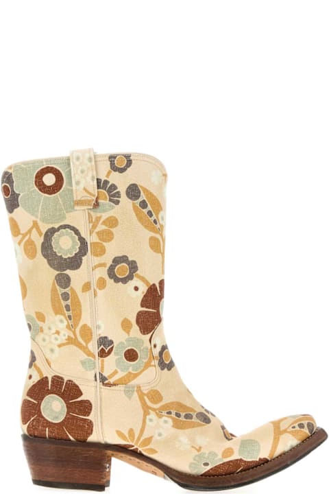 Homeware Prada Printed Canvas Boots