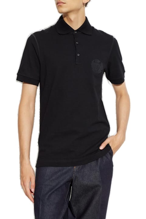 Dolce & Gabbana Shirts for Men Dolce & Gabbana Dg Logo Embroidered Polo Shirt