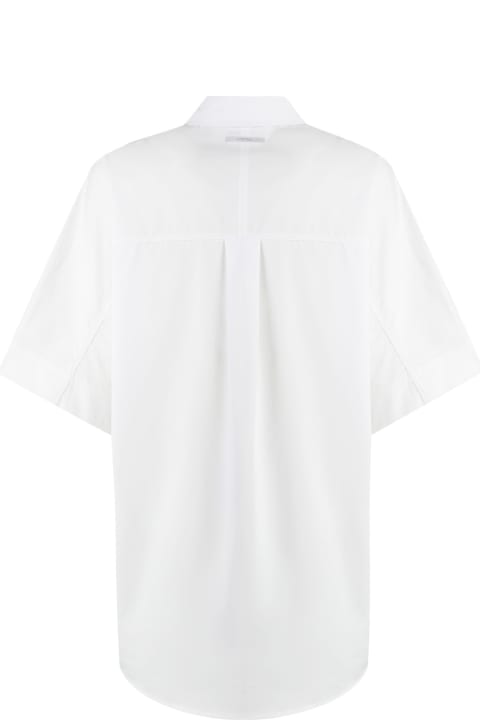 Calvin Klein Topwear for Women Calvin Klein Short Sleeve Cotton Blend Shirt