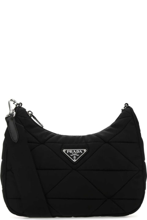 Prada for Women Prada Black Re-nylon Crossbody Bag