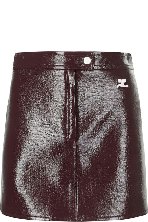 Homeware Courrèges Reedition Logo Patch Mini Skirt