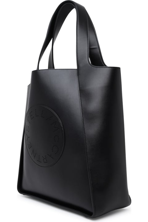 ウィメンズ新着アイテム Stella McCartney Black Polyurethane Blend Tote Bag