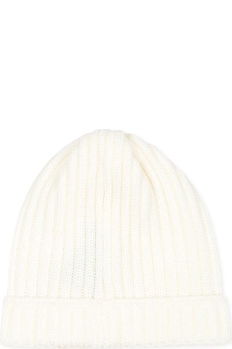 Little Bear for Kids Little Bear Ivory Beanie Hat For Baby