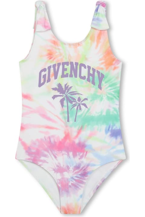 Givenchy Swimwear for Girls Givenchy One-piece Swimsuit With Tie Dye Pattern