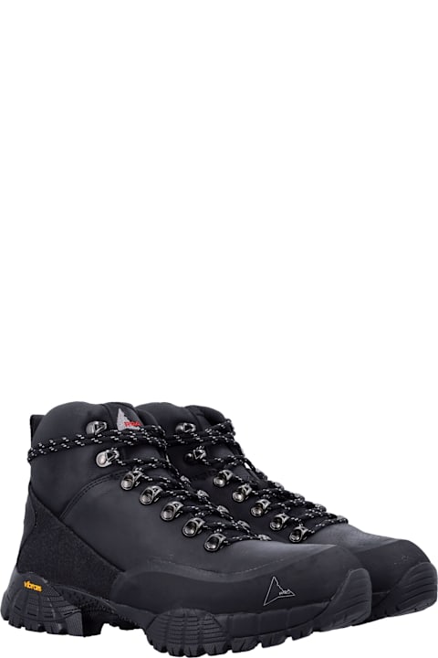 ROA for Kids ROA Andreas Black Kudu Leather Boots