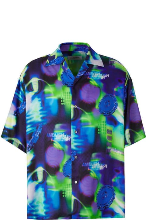 AMBUSH for Men AMBUSH Abstract-pattern Buttoned Shirt