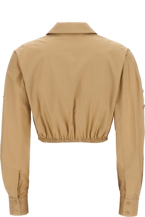 Coats & Jackets for Women self-portrait 'beige Cotton Embellished' Top