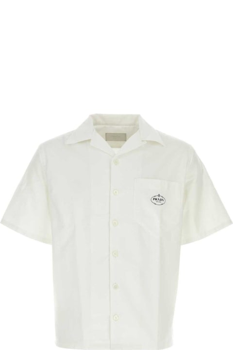 Prada Clothing for Men Prada Logo-printed Short-sleeved Shirt