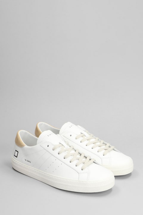 メンズ D.A.T.E.のスニーカー D.A.T.E. Hill Low Sneakers In White Leather
