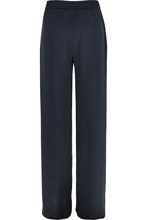 Herno Pants & Shorts for Women Herno Blue Pants With Elastic Drawstring Waist In Tech Fabric Woman