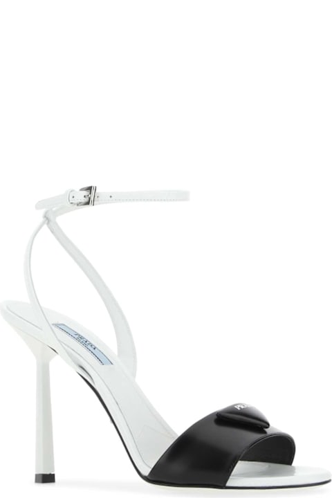 Prada Shoes for Women Prada Two-tone Leather Sandals