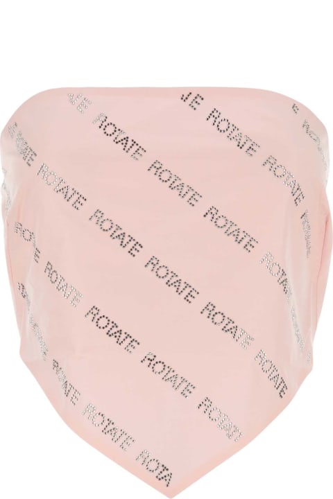 Rotate by Birger Christensen Fleeces & Tracksuits for Women Rotate by Birger Christensen Pastel Pink Poplin Top