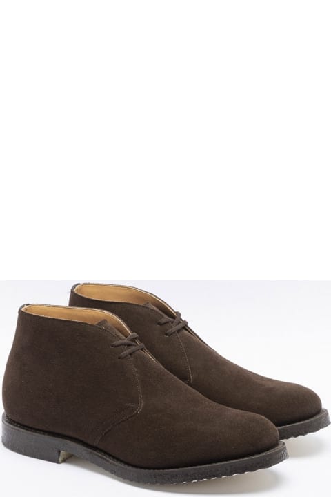 Boots for Men Church's Brown Suede Boot (para Sole)