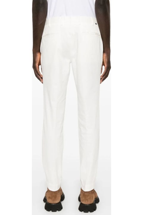 Incotex Pants for Men Incotex White Cotton Trousers