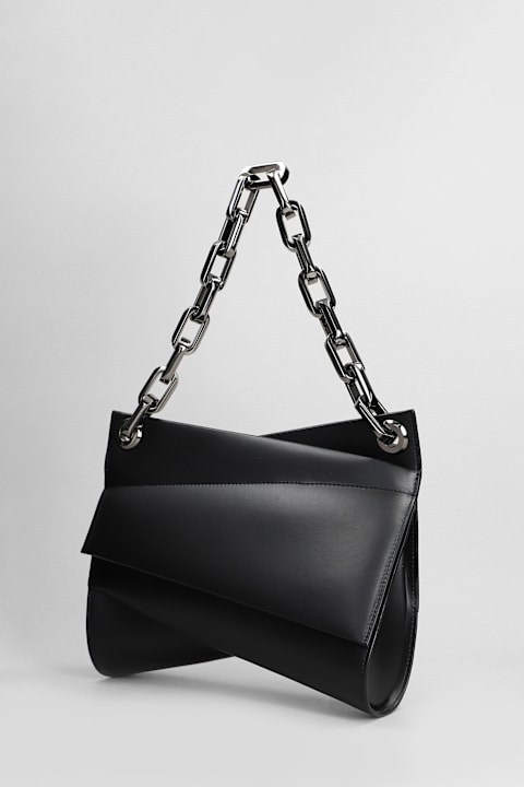 Christian Louboutin حقائب الكتف لـ السيدات Christian Louboutin Loubitwist Shoulder Bag In Black Leather