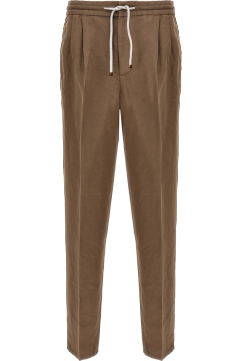 Brunello Cucinelli Clothing for Men Brunello Cucinelli Linen And Cotton Pants