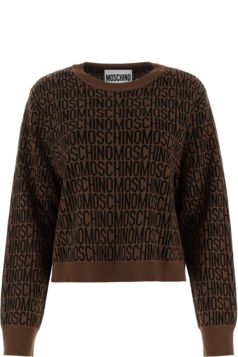 ウィメンズ新着アイテム Moschino Embroidered Viscose Sweater