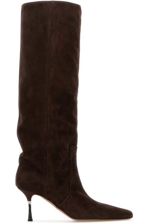 Homeware Paris Texas Chocolate Suede Bettina Boots