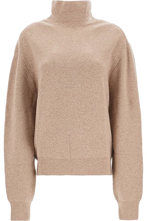 Lemaire ملابس علوية لـ السيدات Lemaire Cappuccino Wool Sweater