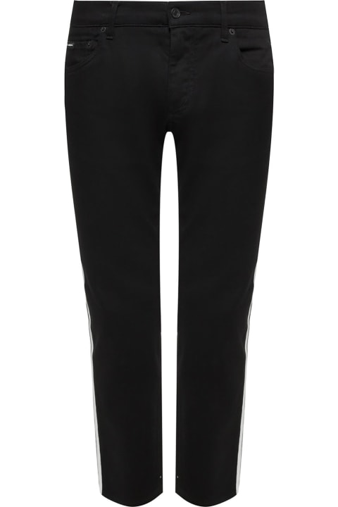 Pants for Men Dolce & Gabbana Side Stripe Jeans