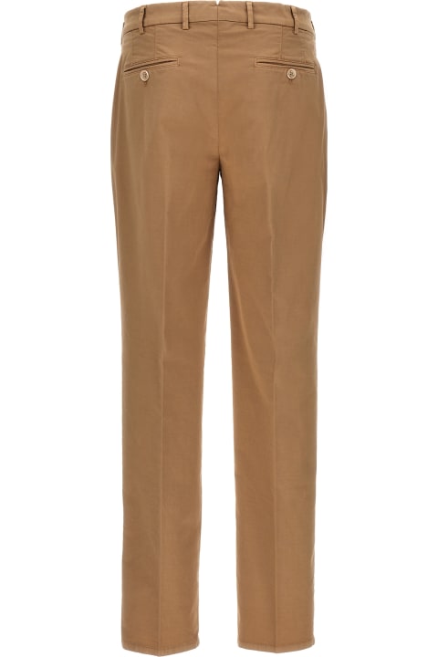 Brunello Cucinelli Clothing for Men Brunello Cucinelli Italian Fit Cotton Gabardine Trousers